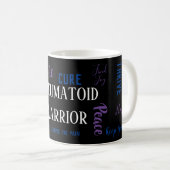 Rheumatoide Arthritis Warrior Kaffeetasse (VorderseiteRechts)