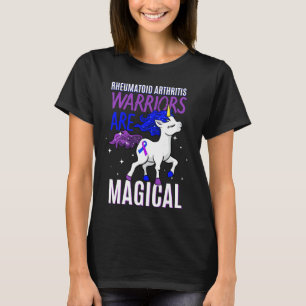 Rheumatoide Arthritis Warrior Magical Unicorn Purp T-Shirt