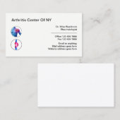 Rheumatologe Arthritis Visitenkarte (Vorne/Hinten)