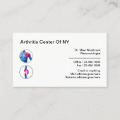 Rheumatologe Arthritis Visitenkarte (Vorderseite)
