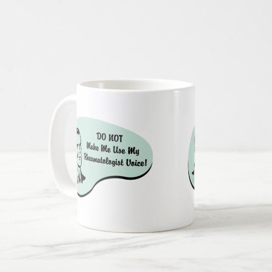 Rheumatologe-Stimme Kaffeetasse (Vorderseite Links)