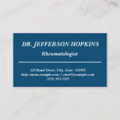 Rheumatologe Visitenkarte (Vorderseite)