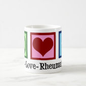 Rheumatologie der Liebe Frieden Kaffeetasse (Mittel)