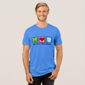 Rheumatologie der Liebe Frieden Tri-Blend Shirt (Vorderseite voll)
