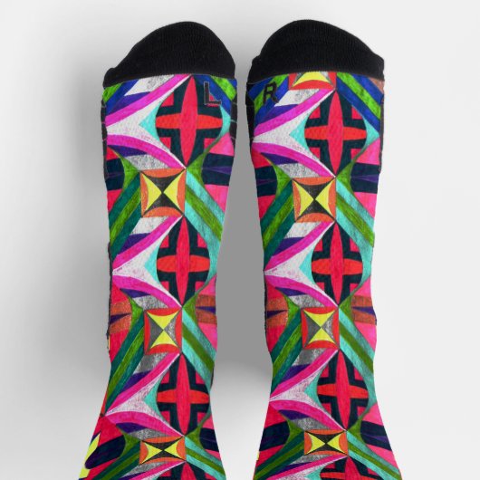 RHF-Kaleidoskop-Gitter Socken (Oben)