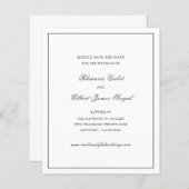 Rhianna Traditionelle Hochzeit speichern das Datum (Vorne/Hinten)