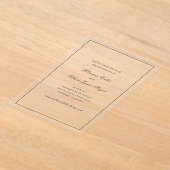 Rhianna Traditionelle Hochzeit speichern das Datum Acryleinladungen (Ablage )