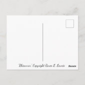 "Rhiannon" Göttin mit Vogel von Renee Lavoie Postkarte (Rückseite)