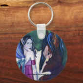 Rhiannon und ihre Fee Pferde Schlüsselanhänger (Vorderseite)