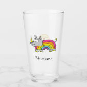 Rhinbow Nashorn-Regenbogen-Glas-Schale Glas (Vorderseite)