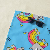 Rhinbow Rhino Rainbow Beach Handtuch (Beispiel)