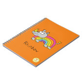 Rhinbow Rhino Rainbow Notebook Orange Notizblock (Linke Seite)
