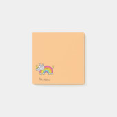 Rhinbow Rhino Rainbow Notes Orange Post-it Klebezettel (Vorderseite)