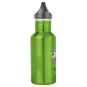 Rhinbow Rhino Regenbogen Wasser Flasche Grün Edelstahlflasche (Links)