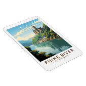 Rhine River Germany Section Travel Art Vintage Magnet (Rechte Seite)
