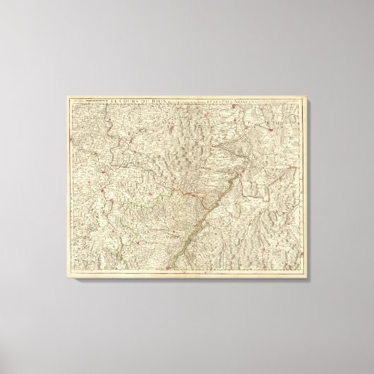 Rhine River Valley Leinwanddruck (Vorderseite)