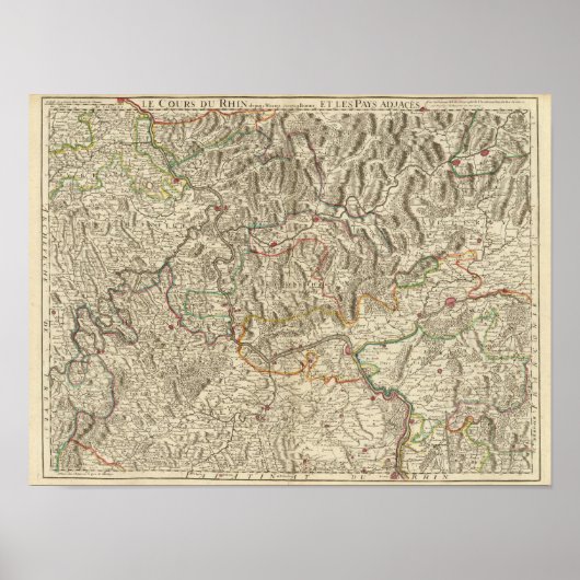 Rhine River Valley Poster (Vorne)