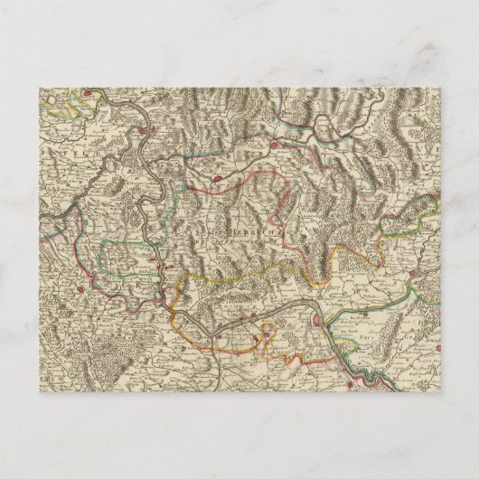 Rhine River Valley Postkarte (Vorderseite)