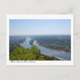 Rhine valley near Bonn, Germany Postkarte