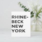 RHINEBECK NEW YORK POSTKARTE (Stehend Vorderseite)