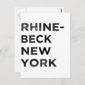 RHINEBECK NEW YORK POSTKARTE (Vorne/Hinten)