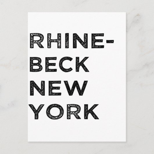 RHINEBECK NEW YORK POSTKARTE (Vorderseite)