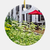 Rhinebeck NY - Außensitzplatz Keramik Ornament (Hinten)