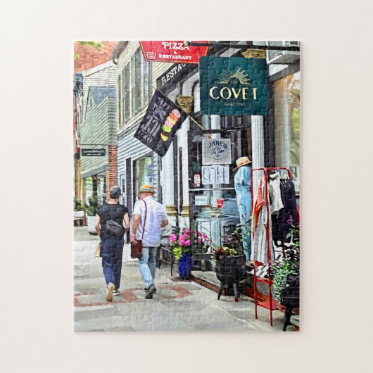 Rhinebeck NY - Shopping auf Market Street Puzzle (Vertikal)
