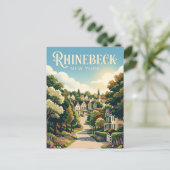Rhinebeck USA Postkarte (Stehend Vorderseite)