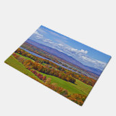 Rhinecliff Bridge im Herbst Fußmatte (Schrägansicht)