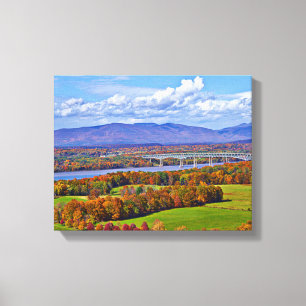 Rhinecliff Bridge im Herbst Leinwanddruck