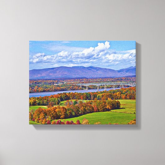 Rhinecliff Bridge im Herbst Leinwanddruck (Vorderseite)