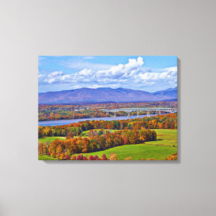 Rhinecliff Bridge im Herbst Leinwanddruck