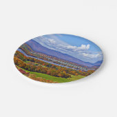 Rhinecliff Bridge im Herbst Pappteller (Schrägansicht)