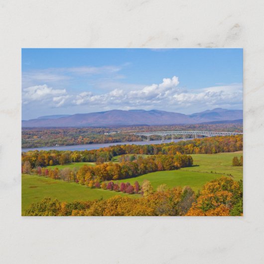 Rhinecliff Bridge im Herbst Postkarte (Vorderseite)