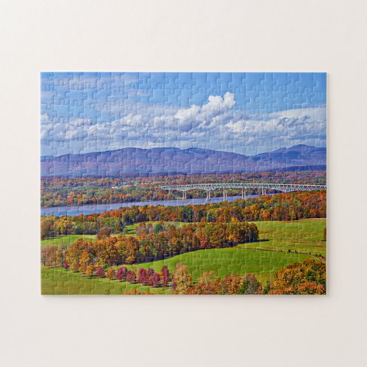 Rhinecliff Bridge im Herbst Puzzle (Horizontal)