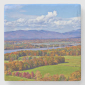 Rhinecliff Bridge im Herbst Steinuntersetzer (Vorderseite)