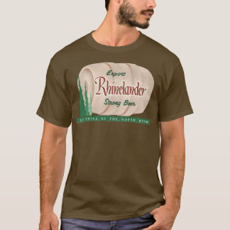 Rhinelander Beer Retro Defunktional Wisconsin Brew T-Shirt
