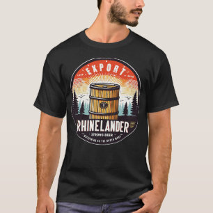 Rhinelander Bier Vintage Eingestellte Brauerei T-Shirt
