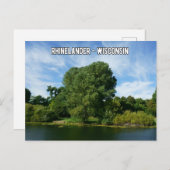 Rhinelander Wisconsin Postcard Postkarte (Vorne/Hinten)