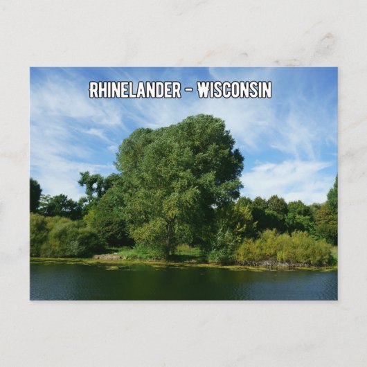 Rhinelander Wisconsin Postcard Postkarte (Vorderseite)