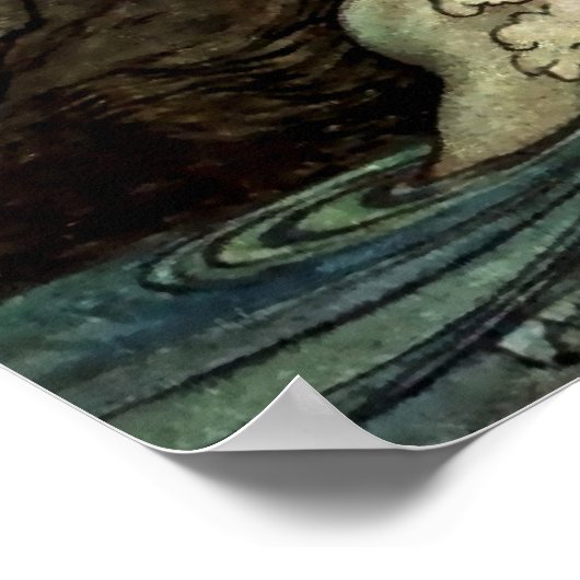 Rhinemaiden von Wagners "Ring" von Arthur Rackham Poster (Ecke)