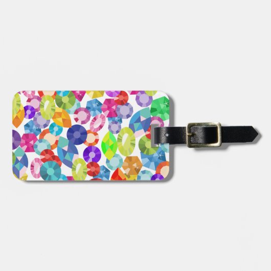 Rhinestone Gepäckanhänger (Vorderseite horizontal)