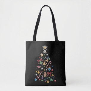 Rhinestone-Launen-Bling-Weihnachtsbaum-Urlaub Tasche