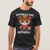RhineStone Meowboy Cat T-Shirt (Vorderseite)