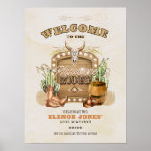 Rhinestone-Rodeo-Geburtstags-Willkommensschild Poster (Vorne)
