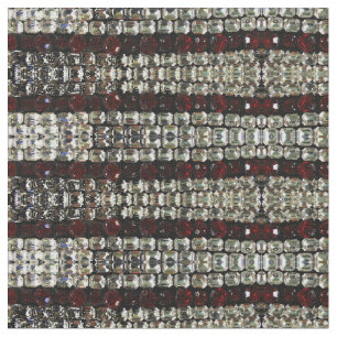 Rhinestone - rot und klar stoff
