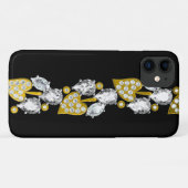 Rhinestone und Goldschmuck Case-Mate iPhone Hülle (Rückseite (Horizontal))