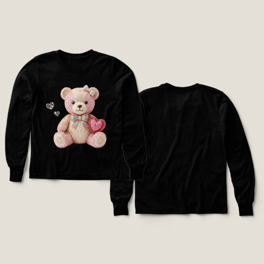 Rhinestone Valentine Bear (Design Vorder- & Rückseite)