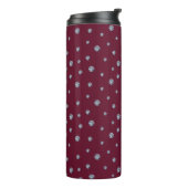 Rhinestones auf dunkelrot thermosbecher (Nach links gedreht)